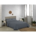 Parure de couette Alexandra House Living Qutun Gris foncé Gran lit 2 persones 3 Pièces