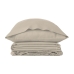 Duvet cover set Alexandra House Living Qutun Taupe Single 3 Pieces