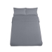 Juego de funda nórdica Alexandra House Living Qutun Gris oscuro Cama de 150 4 Piezas