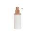 Soap Dispenser Home ESPRIT White Natural Resin Bamboo 8 x 7 x 21 cm