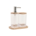 Set da Bagno Home ESPRIT Trasparente Naturale Bambù Alluminio polistirene 16 x 9 x 18 cm