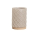 Bicchiere Home ESPRIT Beige Resina Bambù 7,5 x 7,5 x 10 cm