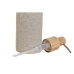 Dispenser di Sapone Home ESPRIT Grigio Naturale Legno Resina 7 x 9 x 19 cm