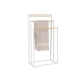 Toalheiro de Pé Home ESPRIT Branco Natural Metal Bambu 45 x 22 x 85 cm