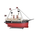 Dekorativ figur DKD Home Decor Sort Rød Skib Vintage 41 x 12 x 28 cm (1 enheder)