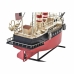 Dekorativ figur DKD Home Decor Sort Rød Skib Vintage 41 x 12 x 28 cm (1 enheder)