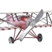 Dekoratív Figura DKD Home Decor Piros Tengerészkék Repülőgép Vintage 45 x 38 x 16 cm (2 egység) (1 egység)