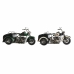 Figură Decorativă DKD Home Decor Negru Verde Motocicletă Vintage 16 x 37 x 19 cm (2 Unități) (1 Unități)