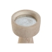 Candelabro Home ESPRIT Beige Resina Marmo 10 x 10 x 25 cm