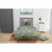 Set di copripiumino Roupillon Animals 140 x 200 cm Verde Cachi 2 Pezzi