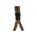 Wandspiegel Home ESPRIT Bruin Hout Touw Koloniaal Ballen 28 x 4 x 61 cm