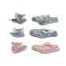 Coffret Bébé Home ESPRIT Bleu Vert Rose Polyester (3 Unités)