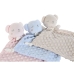 Coffret Bébé Home ESPRIT Bleu Beige Rose Polyester (3 Unités)