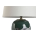 Bordlampe Home ESPRIT Hvid Grøn Turkisblå Gylden Keramik 50 W 220 V 40 x 40 x 59 cm