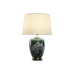 Bordlampe Home ESPRIT Hvid Grøn Turkisblå Gylden Keramik 50 W 220 V 40 x 40 x 59 cm