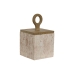 Doos-Juwelenkistje Home ESPRIT Beige Hars 12 x 12 x 21 cm