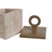 Doos-Juwelenkistje Home ESPRIT Beige Hars 12 x 12 x 21 cm