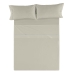 Set di Lenzuola Alexandra House Living Beige Matrimoniale 4 Pezzi