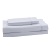 Set di Lenzuola Alexandra House Living Bianco Matrimoniale 4 Pezzi