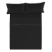 Jeu de draps Alexandra House Living Noir Gran lit 2 persones 4 Pièces