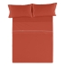 Jeu de draps Alexandra House Living Rouge Clair Lit king size 4 Pièces