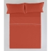Set posteljine Alexandra House Living Svijetla Crvenkastosmeđa Krevet od 200 4 Dijelovi