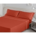 Set di Lenzuola Alexandra House Living Rosso Chiaro Osimano 4 Pezzi