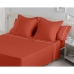 Set di Lenzuola Alexandra House Living Rosso Chiaro Osimano 4 Pezzi