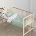 Set di copripiumino Kids&Cotton Italo Big Menta 100 x 120 cm