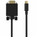 Adapter USB-C v DisplayPort Aisens A109-0692 Črna 80 cm