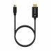 Adaptér USB-C na DisplayPort Aisens A109-0686 Černý 80 cm