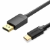 Adaptér USB-C na DisplayPort Vention CGYBH Čierna 2 m