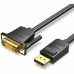 Adaptador DisplayPort para adaptador DVI Vention HAFBF Preto 2 m