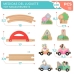 Vehicle Playset Disney 18 Pieces 37 x 7,5 x 3 cm 4 Units