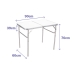 Marbueno Opvouwbare Aluminium Tafel D25 Camping en Strand 90X60X39/70 cm 10031