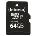 Cartão de Memória Micro SD com Adaptador INTENSO 64 GB