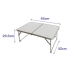 Sklopivi stol Marbueno Bijela 64 x 29,5 x 42 cm Aluminij