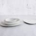 Bowl Bidasoa Fosil White Ceramic Oval 14 x 12,4 x 4,8 cm (12 Units)