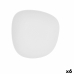 Piatto Fondo Bidasoa Fosil Bianco Ceramica Quadrato 21,9 x 21,7 x 4,8 cm (6 Unità)