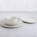 Ciotola Bidasoa Fosil Bianco Ceramica 21,5 x 21,5 x 4,3 cm (8 Unità)