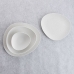 Prato de Jantar Bidasoa Fosil Branco Cerâmica Oval 28 x 24,8 x 2,5 cm (6 Unidades)