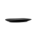 Flat Plate Bidasoa Fosil Black Ceramic Oval 22,8 x 20,1 x 2,2 cm (9Units)