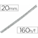 Bindende spiraler Q-Connect KF04434 Metal Ø 20 mm Sort (100 enheder)
