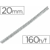 Спирали за връзване Q-Connect KF04434 Метал Ø 20 mm Черен (100 броя)