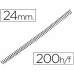 Espirales para Encuadernar Q-Connect KF04436 Metal Ø 24 mm (100 Unidades)