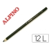 Uhlíkové ceruzky Alpino LE010012 Čierna