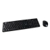 Tastatur mit Drahtloser Maus Q-Connect KF17988 Schwarz Qwerty Spanisch