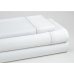 Juego de Sábanas Alexandra House Living QUTUN Blanco Cama de 200 4 Piezas