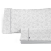 Prešívané obliečky bez výplne Alexandra House Living Lara Perlovo sivá 150 cm posteľ 4 Kusy