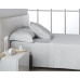 Set posteljine Alexandra House Living Satén Biserno Siva Krevet od 150 4 Dijelovi